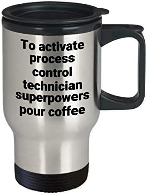 Proses Kontrol Teknisyeni Seyahat Kupa-Komik Sarcastic Paslanmaz Çelik Yenilik Süper Güç kahve bardağı Hediye Fikri