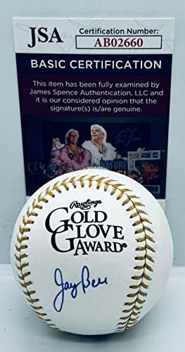 Jay Bell Pittsburgh Pirates imzalı Altın Eldiven Beyzbol Topu imzalı JSA İmzalı Beyzbol Topları