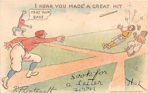 Base Ball Beyzbol Kartpostalı