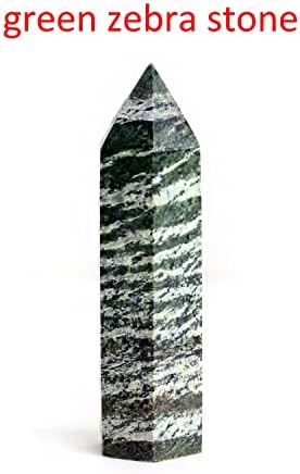 RUİTAİQİN SHİTU 1 adet 50-60mm Doğal Cilalı Yeşil Değnek Kristal Taş Dikilitaş Kaya Kuvars Noktası Reiki Şifa Kolye Kolye
