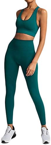 Atletik kadın Saf Renk Setleri Kalça kaldırma Spor Spor Koşu Yüksek bel yelek yoga kıyafeti İki parçalı Pantolon takım elbise