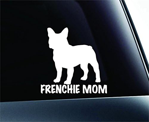 ExpressDecor Fransız Anne Köpek Sembolü Çıkartması Komik Araba Kamyon Sticker Pencere (Beyaz)