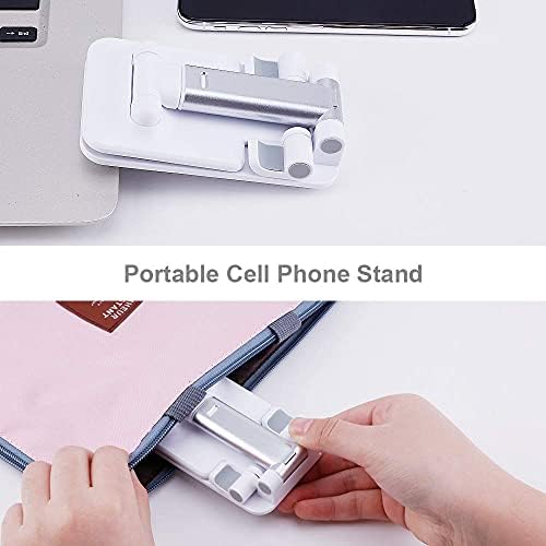 Masa için Tihoo Telefon Standı, Ağırlıklı Tabanlı Katlanabilir Taşınabilir Cep Telefonu Tutucu Standı, Ayarlanabilir Açı