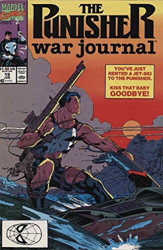 Punisher Savaş Dergisi, 19 VF/NM ; Marvel çizgi romanı / Jim Lee Jet Ski