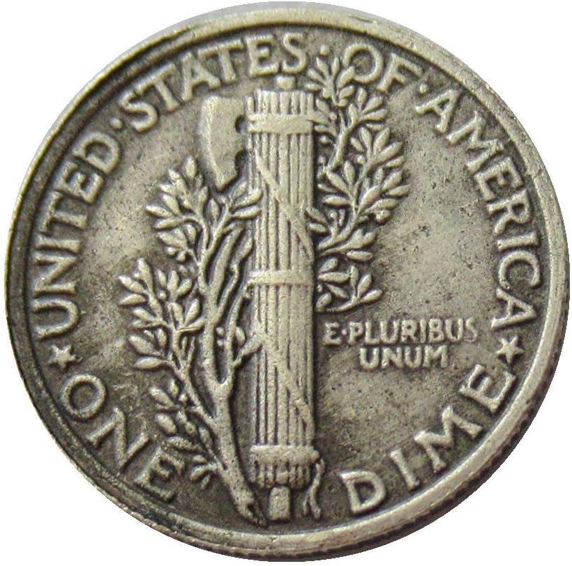 ABD 10 Cent 1921 Gümüş Kaplama Çoğaltma hatıra parası