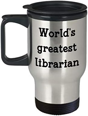 Dünyanın En Büyük Kütüphaneci Seyahat Kupa-Komik Çay Sıcak Kakao Kahve termos kupa Bardak-Yenilik Doğum Günü Noel Yıldönümü