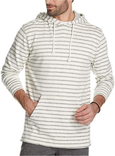 Hava Koşullarına Dayanıklı Erkek Vintage Çizgili Kapüşonlu Sweatshirt