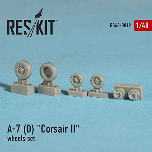 Reskıt RS48-0019 - 1/48 – LTV A-7Corsair II D için Reçine Tekerlek Seti
