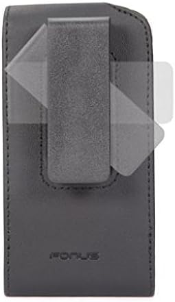 Siyah Deri Telefon Kılıfı Kapak Kılıfı Tutucu Döner Kemer Klipsi Samsung Galaxy S3 Mini (GT-i8190) - Samsung Omnia M-Samsung
