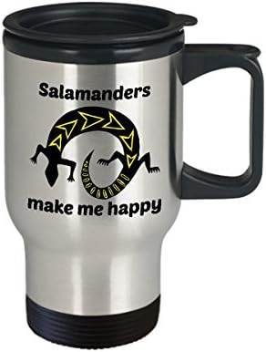 Salamander Seyahat Kupası-Semenderler Beni Mutlu Ediyor Kahve Kupası