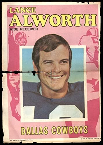 1971 Topps 19 Lance Alworth Dallas Kovboyları (Futbol Kartı) İYİ Kovboylar