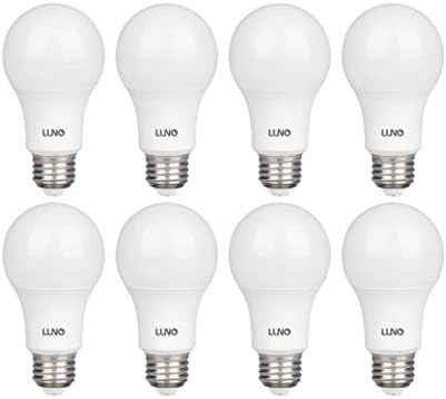 LUNO A19 Kısılabilir Olmayan LED Ampul, 9.0 W (60W Eşdeğeri), 800 Lümen, 2700K (Yumuşak Beyaz), Orta Taban (E26), UL Sertifikalı