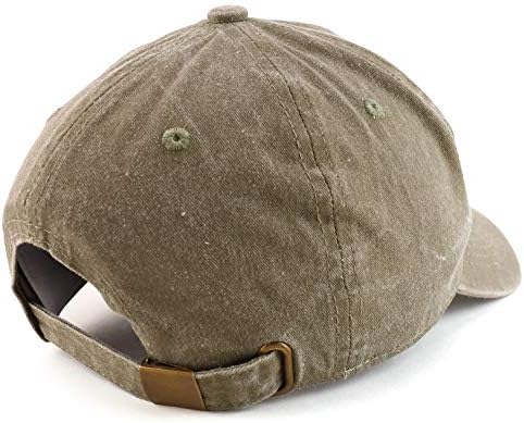 Trendy Giyim Mağazası Baba İşlemeli Pigment Boyalı Düşük Profilli Pamuklu Şapka