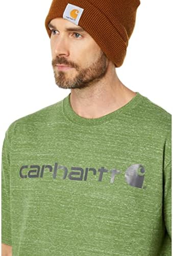 Carhartt erkek Gevşek Fit Ağır Kısa Kollu Logo grafikli tişört