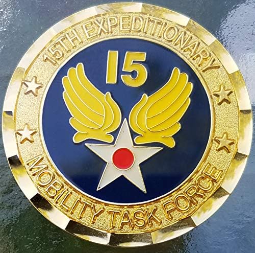 USAF 15 Seferi Hareketlilik Grubu CG Komutan General Challenge Coin