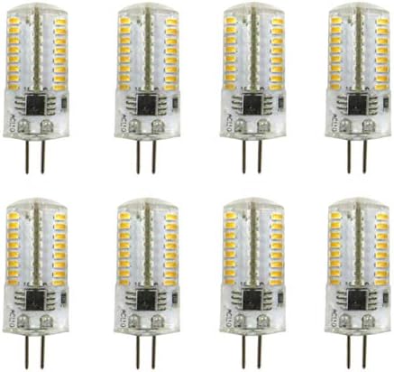 G4 LED Ampuller Kısılabilir G4 Bi-Pin Tabanı 2 W (Eşdeğer 10 W-20 W T3 Halojen Ampul Değiştirme) sıcak Beyaz 3000 K Silikon