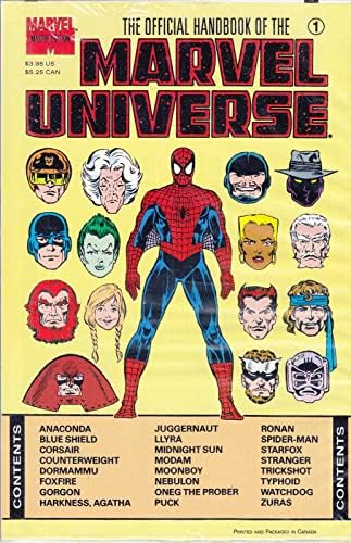 Marvel Universe Master Edition'ın Resmi El Kitabı 1 (çantada) VF / NM ; Marvel çizgi roman / yeni / mühürlü