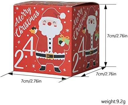 Noel Kağıt Hediye Kutusu 1-24 Dijital şeker kutusu hediye keseleri Kurabiye Muffin Şenlikli Malzemeleri Arkadaşlar Akrabalar