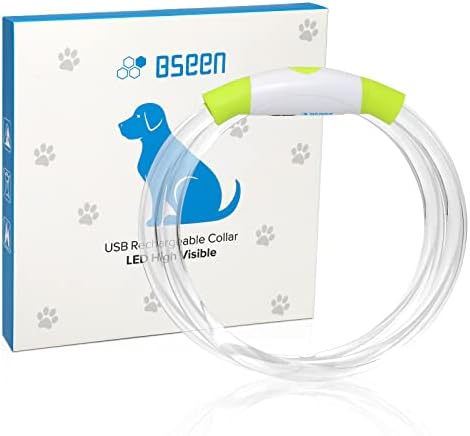 Led köpek tasması, BSEEN USB şarj edilebilir flaş köpek kolye ışık, Evcil hayvan emniyet tasması, Sevgili Köpeklerinizin