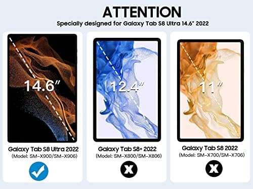 TiMOVO [2 Paket Ekran Koruyucu Galaxy Tab S8 Ultra 14.6 inç 2022 ile Uyumlu, Parlama Önleyici / Parmak İzi Önleyici / Çiz