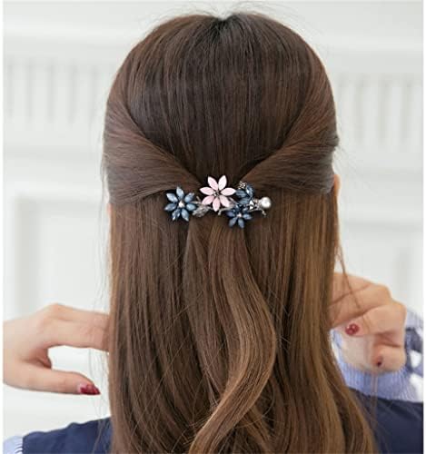 WİONC Üst Klip Çiçek saç tokası Atmosferik Taklidi Başlık kadın saç aksesuarları Geri saç tokası saç aksesuarları (Renk: