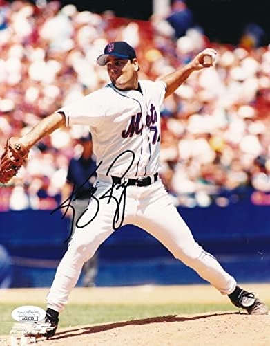 Kenny Rogers İmzalı 8x10 Fotoğraf New York Mets JSA - İmzalı MLB Fotoğrafları