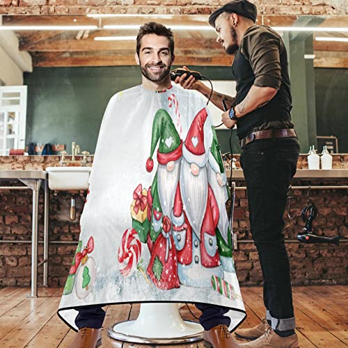 visesunny Berber Pelerin Noel Cüceler Karikatür Polyester Saç Kesme Salon Pelerin Önlük Anti-Statik Saç Kesimi Suya Dayanıklı