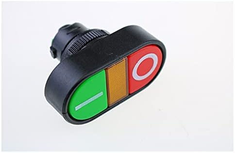 UNCASO ON / Off Start Stop Anlık basmalı düğme anahtarı 22mm 1 NO NC APBB-22N (Renk: AC 220C)