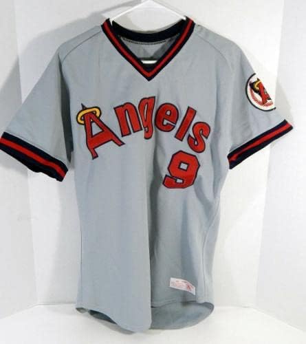 1988 California Angels Chico Walker 9 Oyun Kullanılmış Gri Forma DP17539 - Oyun Kullanılmış MLB Formaları