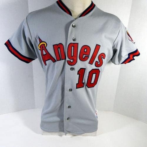 1990 California Angels Luis Sojo 10 Oyunu Gri Forma Çıkardı 42 DP14448 - Oyun Kullanılmış MLB Formaları