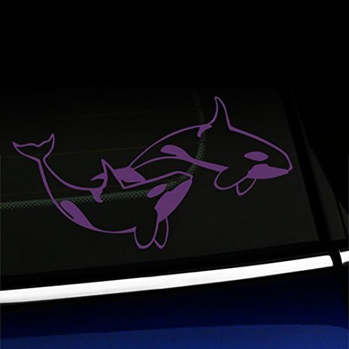 Sanatsal Yansıma Katil Balinalar-Katil Balinalar-Vinil Araba Çıkartması-Renk Seç- [kırmızı]