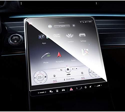 Ruıya Medya Ekran Koruyucu için 2021 + Benz S Sınıfı W223 12.8 İN Medya Merkezi Dokunmatik Kontrol Temperli Cam 9H Sertlik