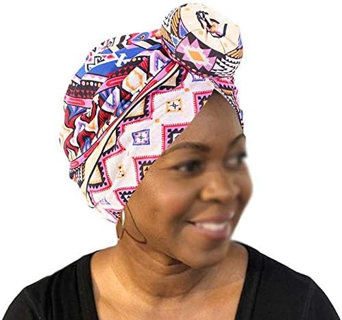 WPYYI Kafa Şekillendirici Hint Donut Saç Bakımı Türban Şapka Kemo Bayanlar Moda Pamuk Saten Nokta Başörtüsü Kaput Boyama