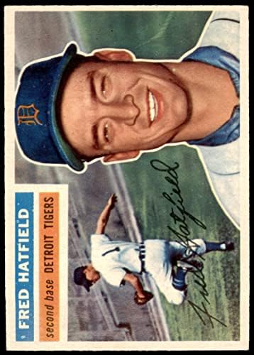 1956 Topps 318 Fred Hatfield Detroit Kaplanları (Beyzbol Kartı) ESKİ / MT + Kaplanlar