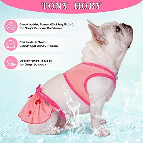 TONY HOBY Köpek Biniki, Köpek Mayo Elbise, Köpek Plaj Elbise Sahil, Havuz, köpek Mayo Küçük Orta Köpek için (3 ADET, Pembe,