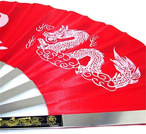Golandstar Paslanmaz Çelik Tai Chi Fan Dekoratif katlanır Fanlar Çin Kung Fu Fan için Performans Dans, Sanat Dans, Eğitim,