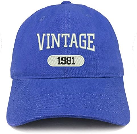 Trendy Giyim Mağazası Vintage 1981 İşlemeli 42. Doğum Günü Rahat Oturan pamuklu bone