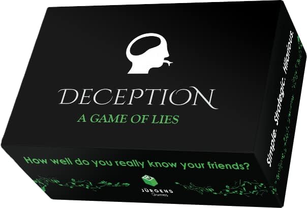 JURGENS Oyunları Aldatma: Yalanlar Oyunu-Hikaye Anlatımı ve Blöf Yapmanın Komik Stratejik Kart Oyunu (D001)