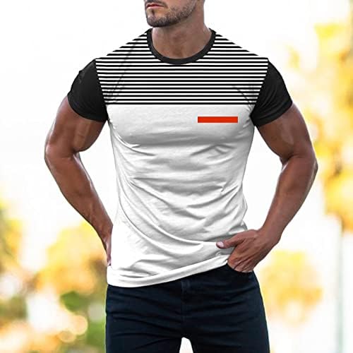 Erkekler Rahat Moda 3D Baskılı İnce Yuvarlak Boyun T Gömlek Üst Kısa Kollu Bluz Erkek Balıkçı Yaka Gömlek Uzun Kollu